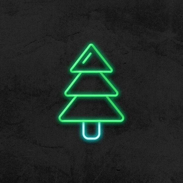 christmas tree neon sign