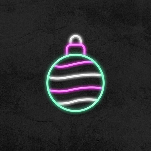 christmasball neon sign