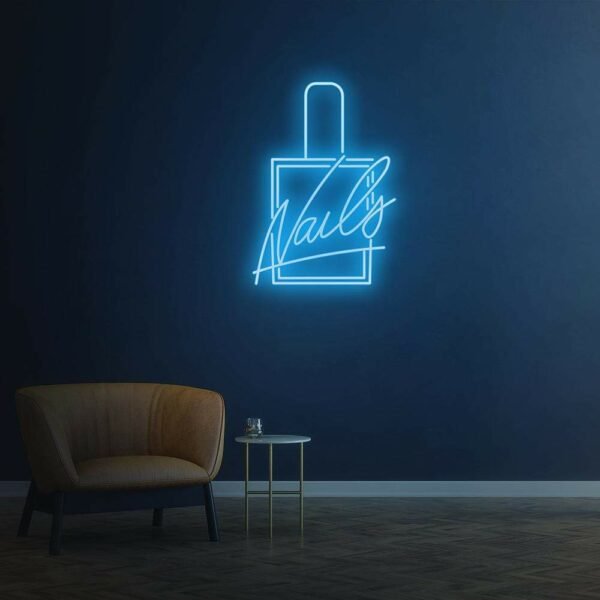 nails neon sign