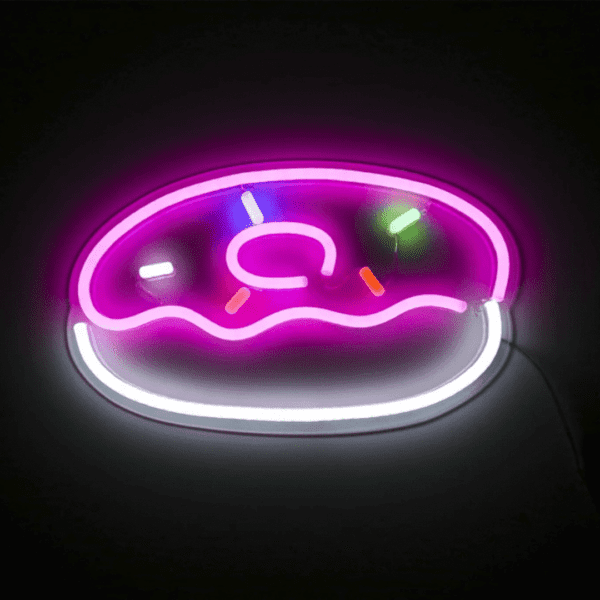 donut neon sign