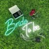 bride to be neon sign