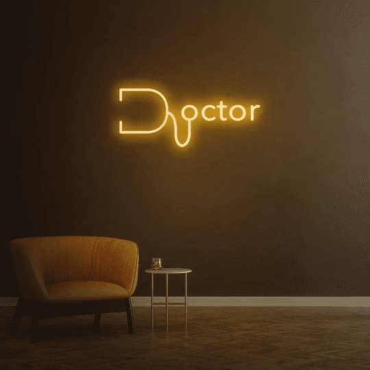 doctor neon sign