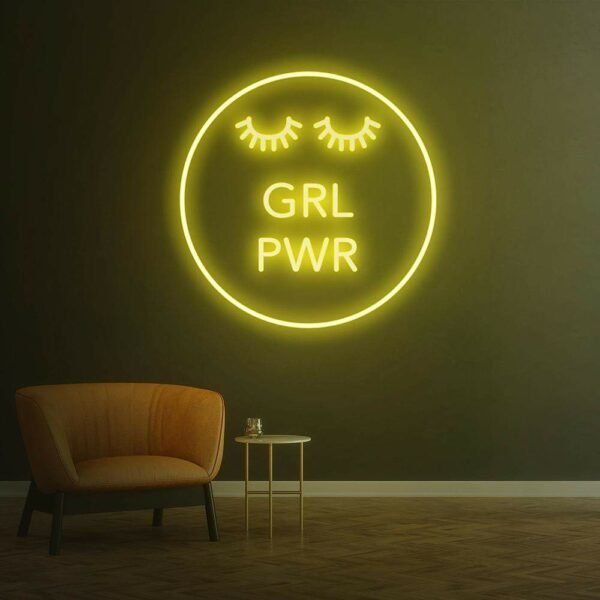 grl pwr neon sign