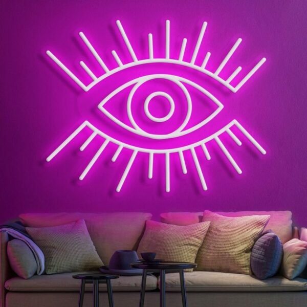 magic eye neon sign