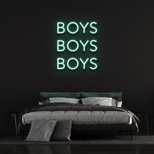Boys Neon signage