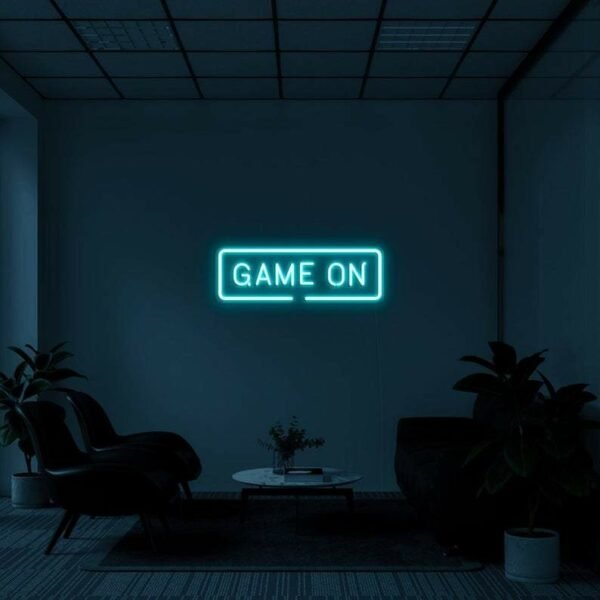 game on neon sign