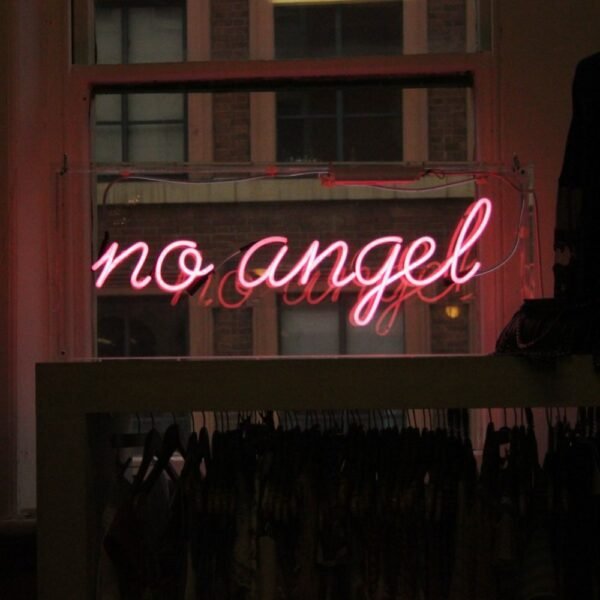 no angel neon sign